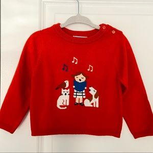 JACADI Girls Holiday sweater - NWT, 18 months